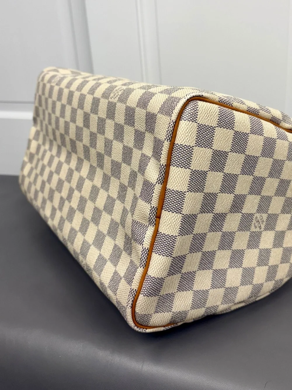 Louis Vuitton Damier Azur Speedy 35 Satchel Handbag